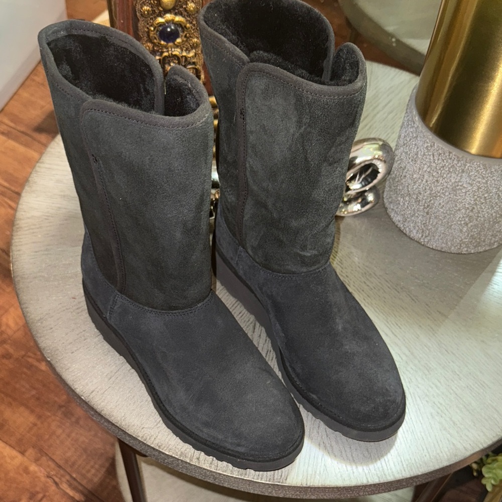 UGG Women's Charcoal Suede Winter Boots